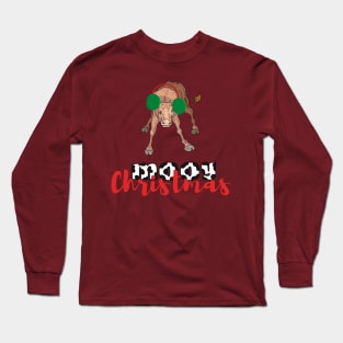 Farm Cow Christmas Long Sleeve T-Shirt